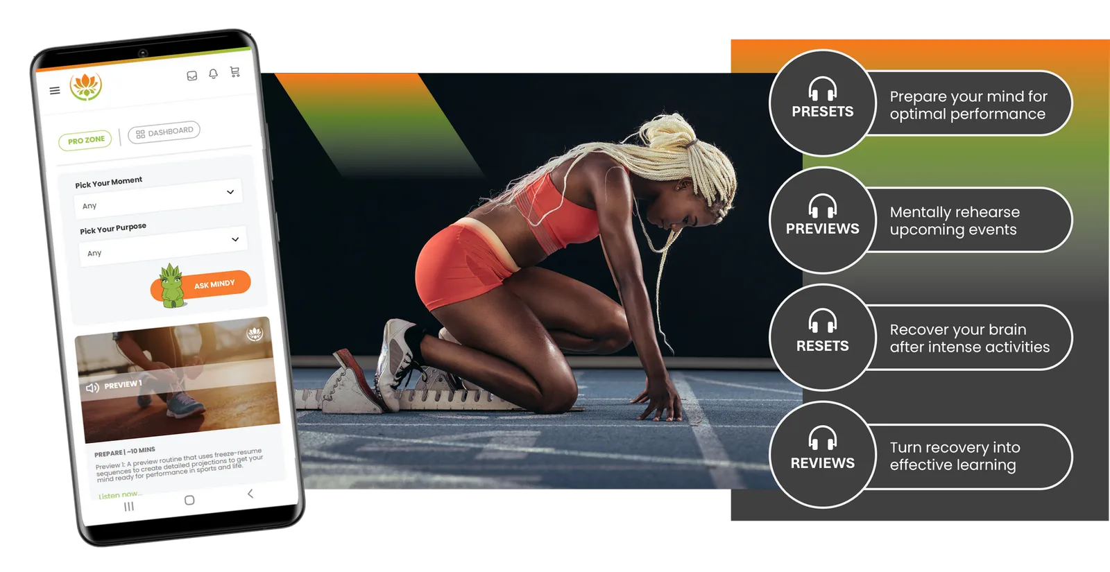 Pro Zone banner with screenshot of app and overview of routines.